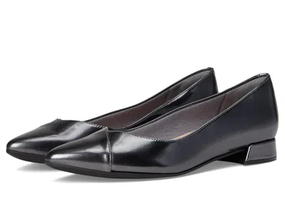 Clarks Natalyn Wish Women's Flat Shoes Dark Pewter Metallic Synthetic: 5.5 B - Medium In Black