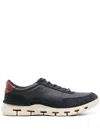 Clarks Nature X One Leather Sneakers In Blue