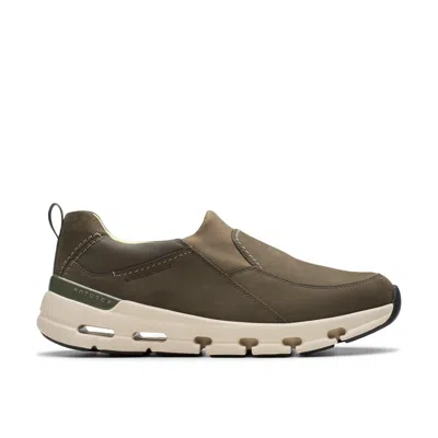 Clarks Naturex Skywp In Grey Nubuck In Green
