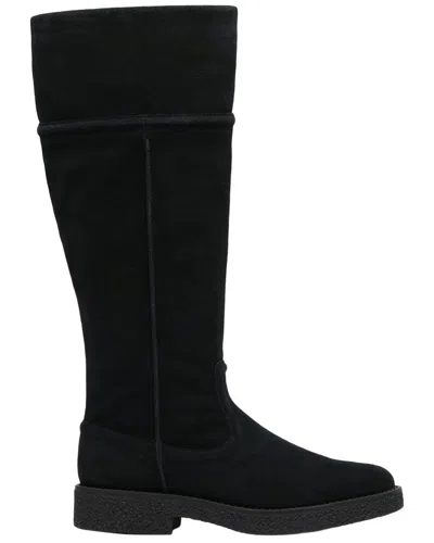 Clarks Nella Hi Suede Boot In Black
