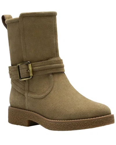 Clarks Nella Mid Suede Boot In Brown