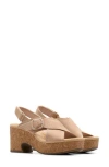Clarks Nerisa Pace Leather Sandal In Neutral