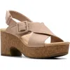 Clarks ® Nerisa Slingback Platform Sandal