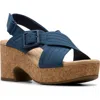 Clarks ® Nerisa Slingback Platform Sandal