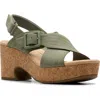 Clarks ® Nerisa Slingback Platform Sandal
