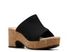 Clarks Nerisa Vine In Black Nubuck In Animal Print