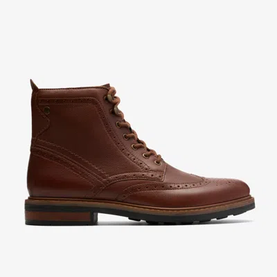 Clarks Newford Lace Boot In Brown