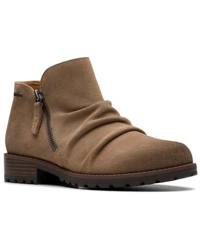 Clarks Nissini Top Wp Suede Bootie In Brown