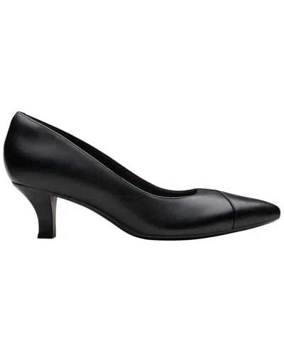 Clarks Noahh Rose Leather Pump In Black