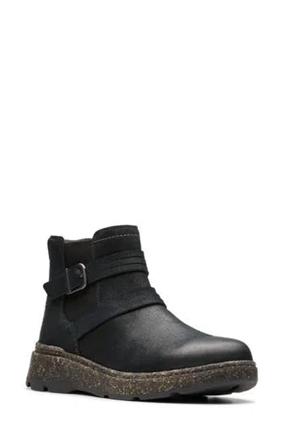 Clarks Women's Collection Noralyn Strap Boots In Black Suede