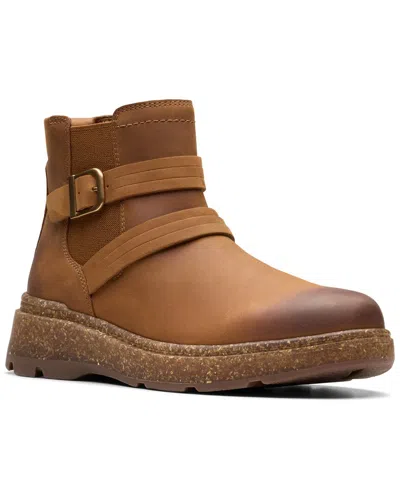 CLARKS CLARKS NORALYN STRAP LEATHER BOOTIE