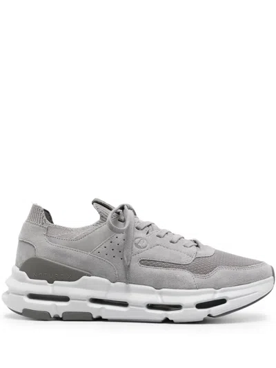 Clarks Nxe Lo Suede Sneakers In Grey
