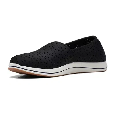 Clarks Of England Clarks Cloudsteppers Breeze Emily Womens Round Closed Toe Slip-on Shoe In Black