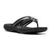 Clarks Of England Clarks Cloudsteppers Womens Breeze Coral Flip-flops In Black