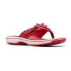 Clarks Of England Clarks Cloudsteppers Womens Breeze Opal Flip-flops In Red