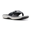 Clarks Of England Clarks Cloudsteppers Womens Breeze Reyna Flip-flops In Black