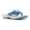 Clarks Of England Clarks Cloudsteppers Womens Breeze Reyna Flip-flops In Blue