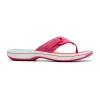 Clarks Of England Clarks Cloudsteppers Womens Breeze Reyna Flip-flops In Pink