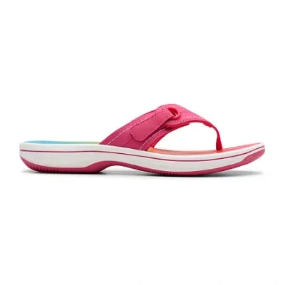 Clarks Of England Clarks Cloudsteppers Womens Breeze Reyna Flip-flops In Pink