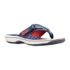 Clarks Of England Clarks Cloudsteppers Womens Breeze Sea Flip-flops In Blue