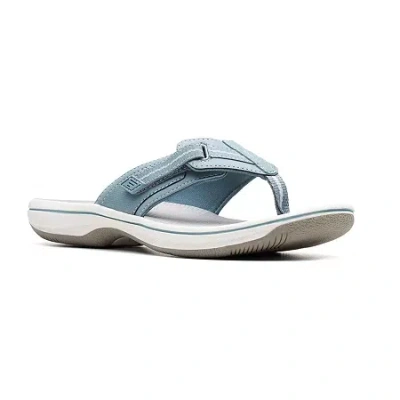 Clarks Of England Clarks Cloudsteppers Womens Brinkley Jazz Flip-flops In Blue
