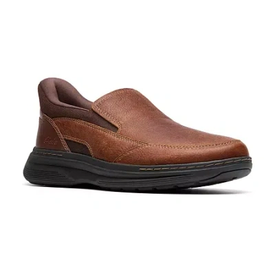 Clarks Of England Clarks Craftwell Step Mens Moc Closed Toe Slip-on Shoe In Brown