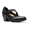 Clarks Of England Clarks Emily Mabel Womens Round Closed Toe Mary Jane Shoes In Black