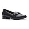 Clarks Of England Clarks Juliet Echo Womens Round Closed Toe Loafers In Black