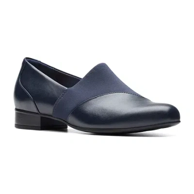 Clarks Of England Clarks Juliet Gem Womens Round Closed Toe Loafers In Blue