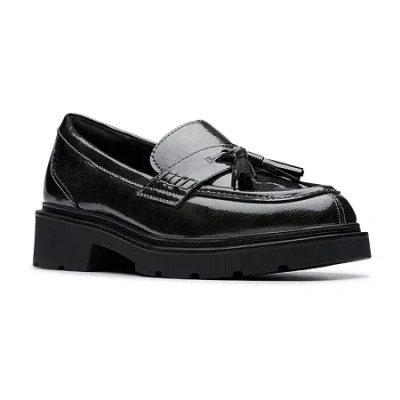 Clarks Of England Clarks Lauryl Tassel Womens Moc Closed Toe Loafers In Black