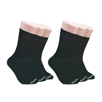Clarks Of England Clarks Mens 6 Pair Crew Socks In Black