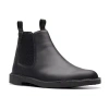 Clarks Of England Clarks Mens Shepton Flat Heel Chelsea Boots In Black