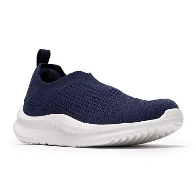 Clarks Of England Clarks Solevana Knit Cloudsteppers Womens Round Slip-on Shoe In Blue