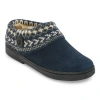 Clarks Of England Clarks Suede Woven With Indoor/outdoor Outsole Womens Clog Slippers In Blue