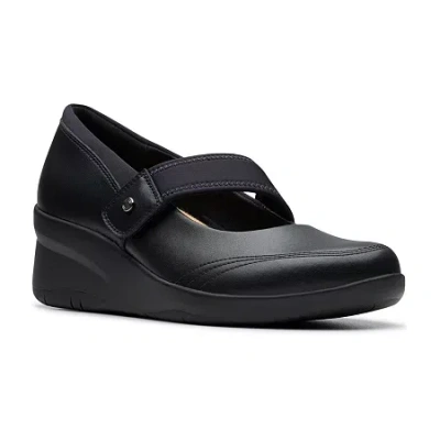 Clarks Of England Clarks Suttyn May Womens Moc Closed Toe Slip-on Shoe In Black