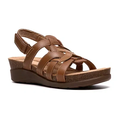 Clarks Of England Clarks Womens Calenne Gracie Wedge Sandals In Multi