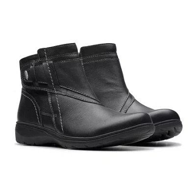 Clarks Of England Clarks Womens Carleigh Style Flat Ankle Boots In Black