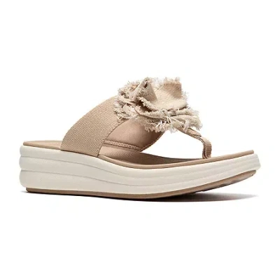 Clarks Of England Clarks Womens Drift Wedge Sandals In Neutral