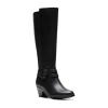 Clarks Of England Clarks Womens Emily Dream Block Heel Riding Boots In Black