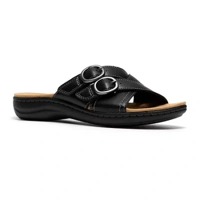 Clarks Of England Clarks Womens Laurieann Opal Flat Sandals In Black