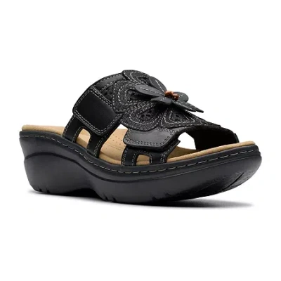 Clarks Of England Clarks Womens Merliah 2 Belle Wedge Sandals In Black