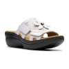 Clarks Of England Clarks Womens Merliah 2 Belle Wedge Sandals In White