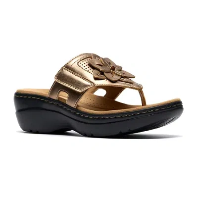 Clarks Of England Clarks Womens Merliah2 Kyla Wedge Sandals In Yellow