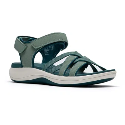 Clarks Of England Clarks Womens Mira Shore Strap Sandals In Green