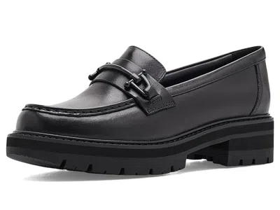 Clarks Orianna Bit Women's Flat Shoes Black Leather: 7 B - Medium