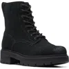 Clarks ® Orianna Cap Lug Sole Bootie In Black