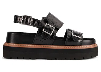 Pre-owned Clarks Orianna Glide Interest Leather (women's) Sneakers In Black