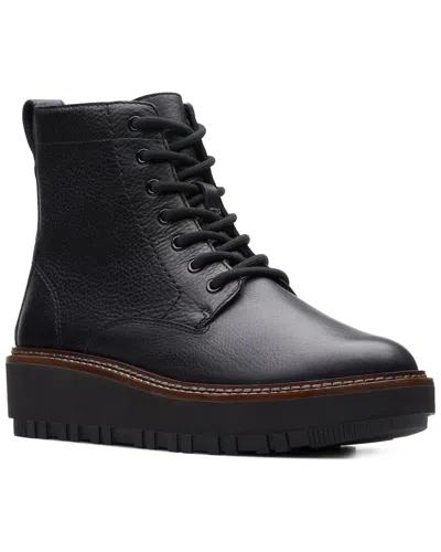 Clarks Orianna Leather Boot In Black