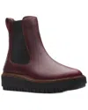 Clarks Orianna Leather Boot In Red