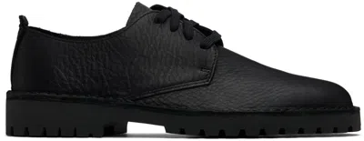 Clarks Originals Black Desert Rock Lo Derbys In Black Leather